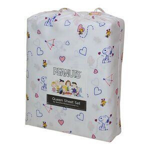 Peanuts Snoopy Queen Sheet Set By Berkshire Hearts Valentines Anniversary